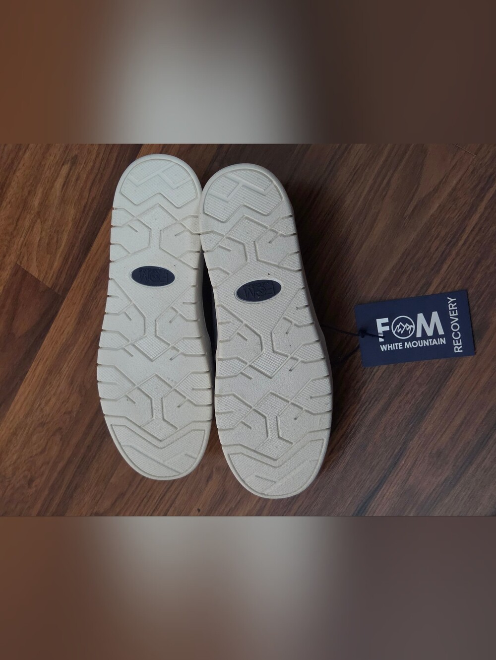 White Mountain Navy Blue Slip-On Loafers with Braided Accent - Picture 3 of 3